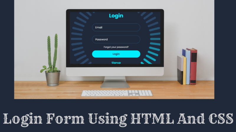 Login Page in HTML with CSS Code