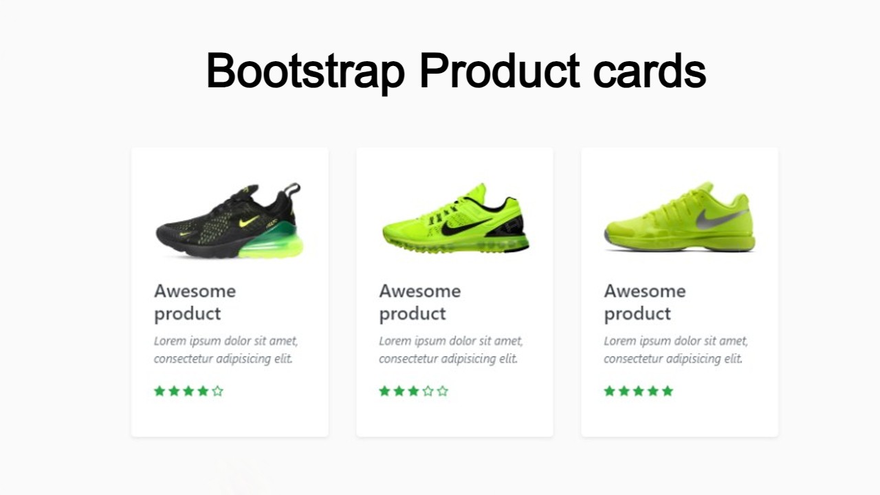30 Bootstrap Product cards