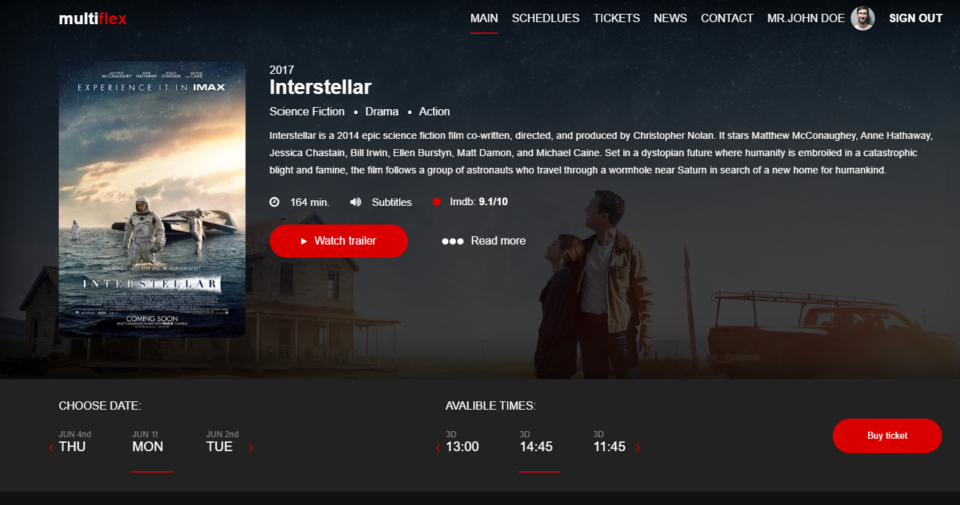 Movie App Using HTML CSS Javascript