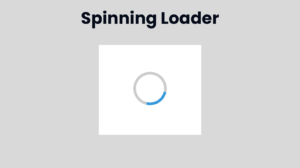 Read more about the article Spinning Loader Using HTML and CSS