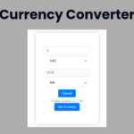 Currency Converter Using HTML, CSS and JavaScript