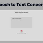 Speech to Text Convertor Using HTML, CSS and JavaScript