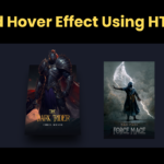 3D Card Hover Effect Using HTML CSS