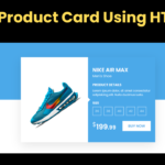 Sliding Product Card Using HTML CSS